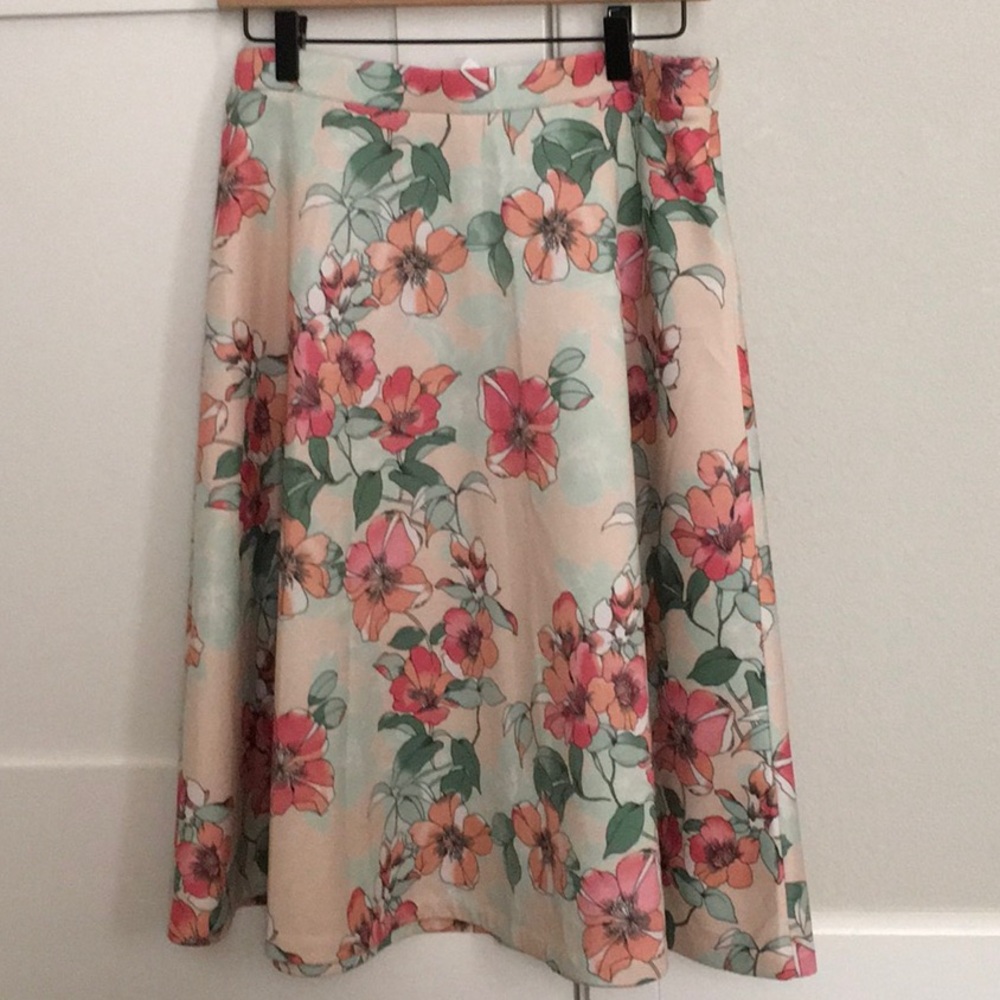 Floral A-Line Skirt